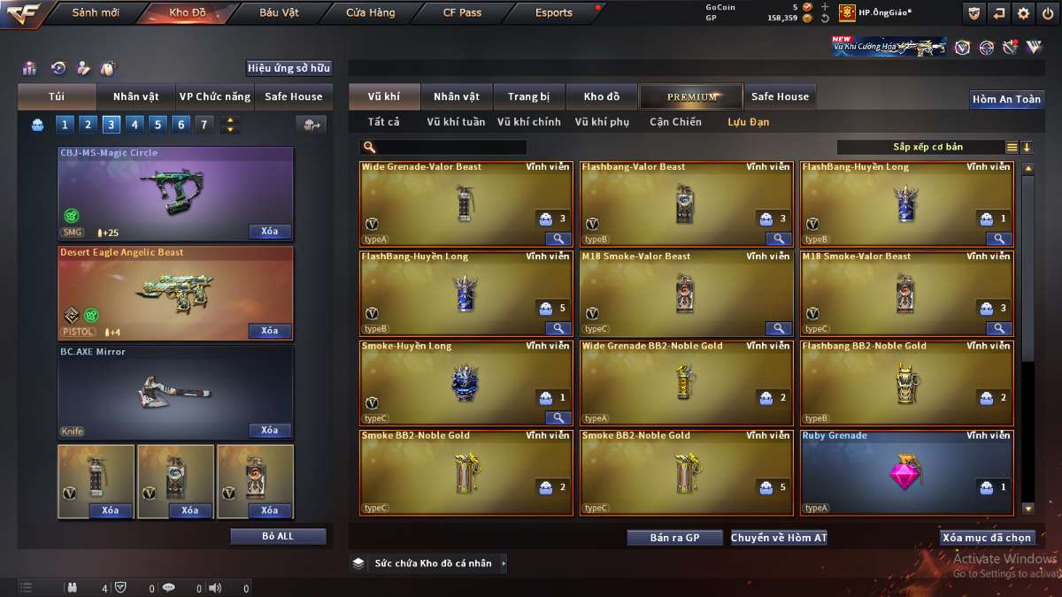 shop acc cf uy tin gia re